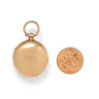 BRITISH, ANTIQUE, 18K YELLOW GOLD COIN DISPENSER