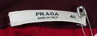 A Prada Red and Green Cotton Crocheted Cardigan, Size 40.