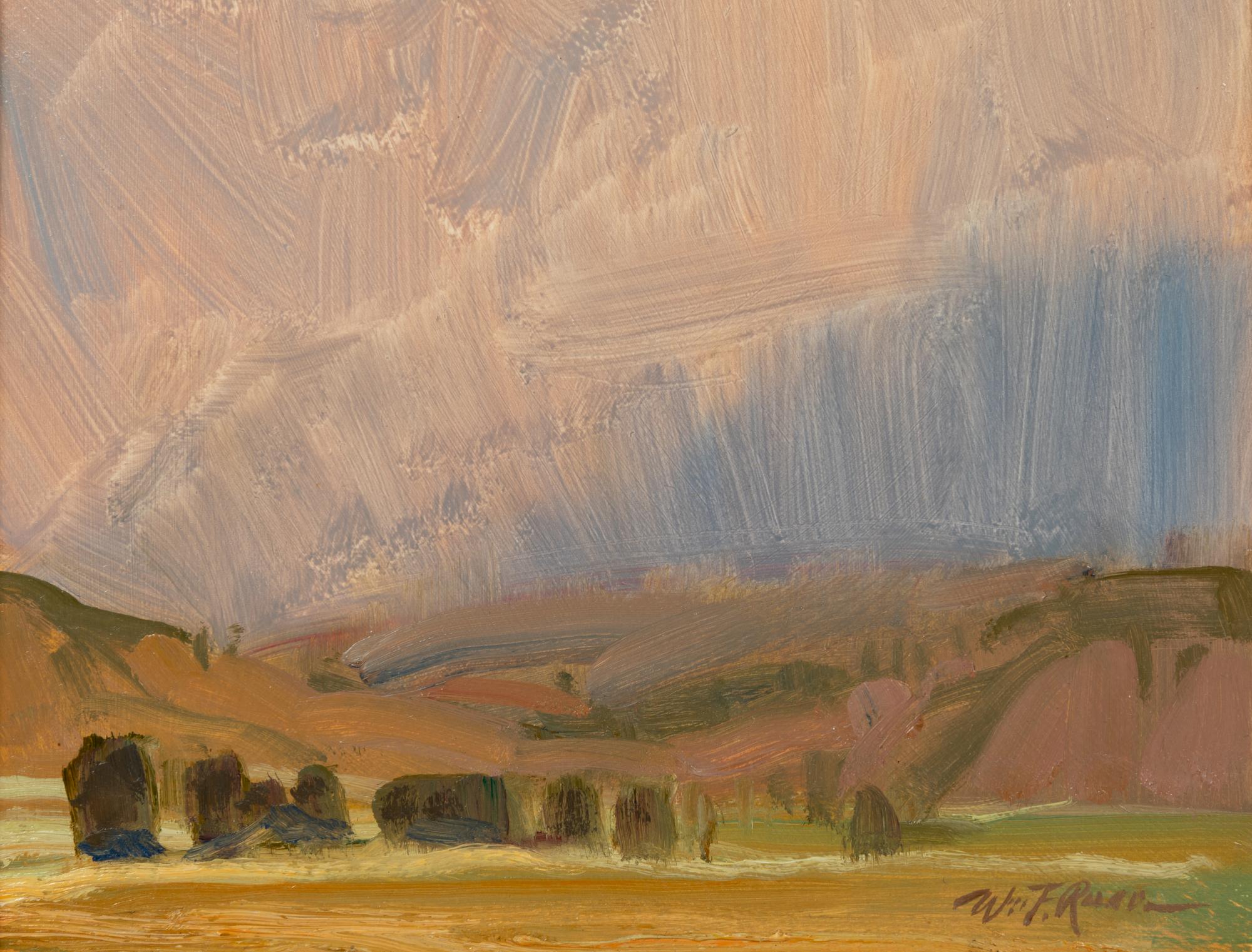 Four Works: Coming Storm, Shelter, As Brooke Make Rivers and Stormy Landscape