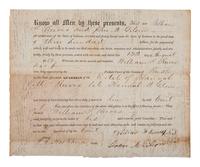 [CIVIL WAR]. A group of Civil War signatures highlighted by a signed CDV of Union General William F. Smith.
