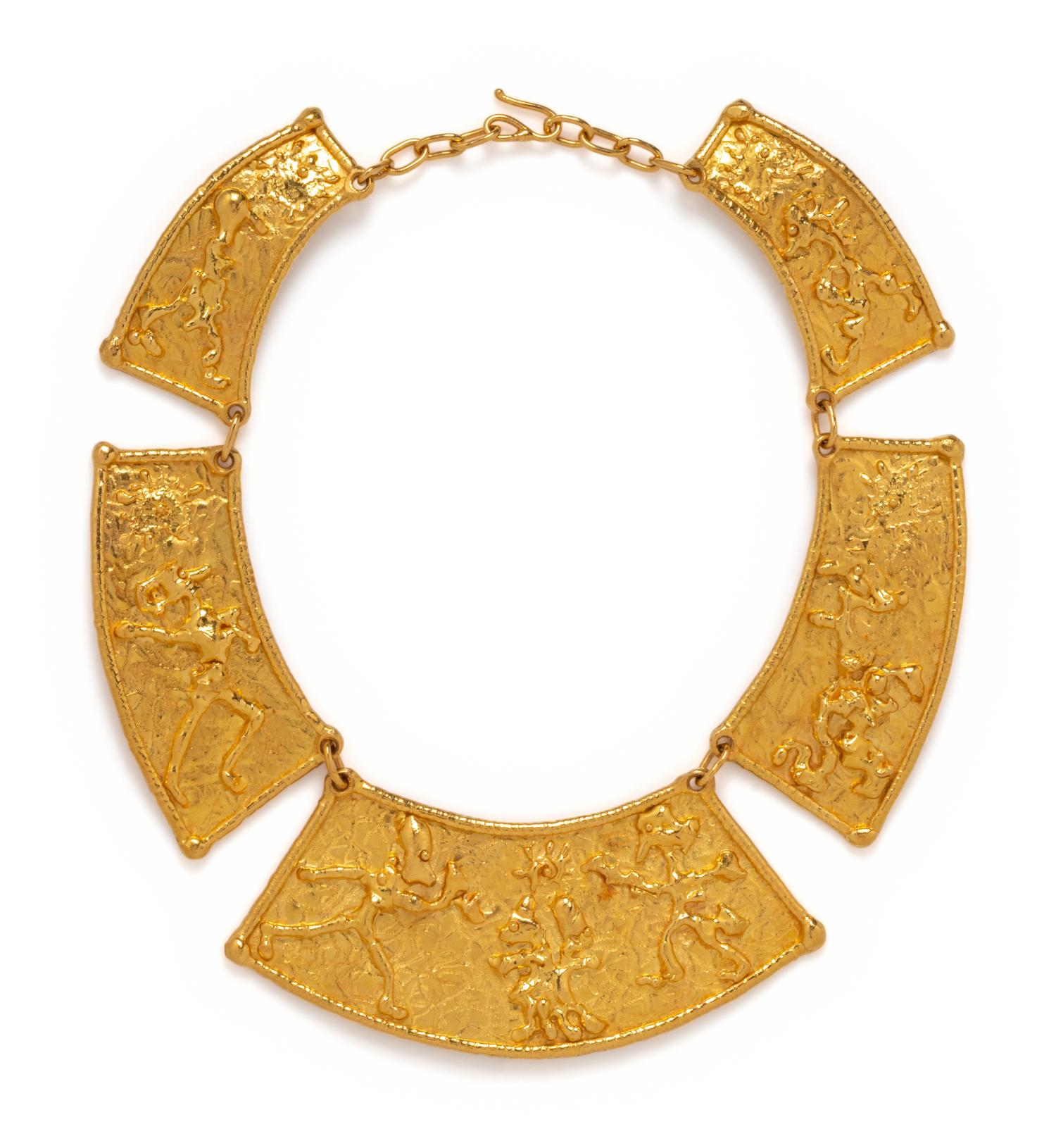 JEAN MAHIE, HIGH KARAT GOLD NECKLACE