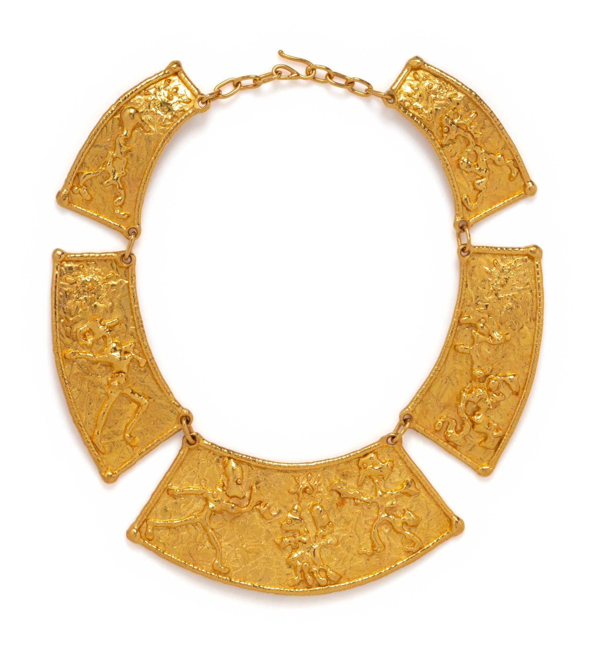 JEAN MAHIE, HIGH KARAT GOLD NECKLACE