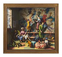 Peter Blume (American, 1906-1992) — Recollection of the Flood , 1967-69
