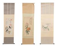 A Group of Three Chinese Scrolls — LATE 19TH CENTURY