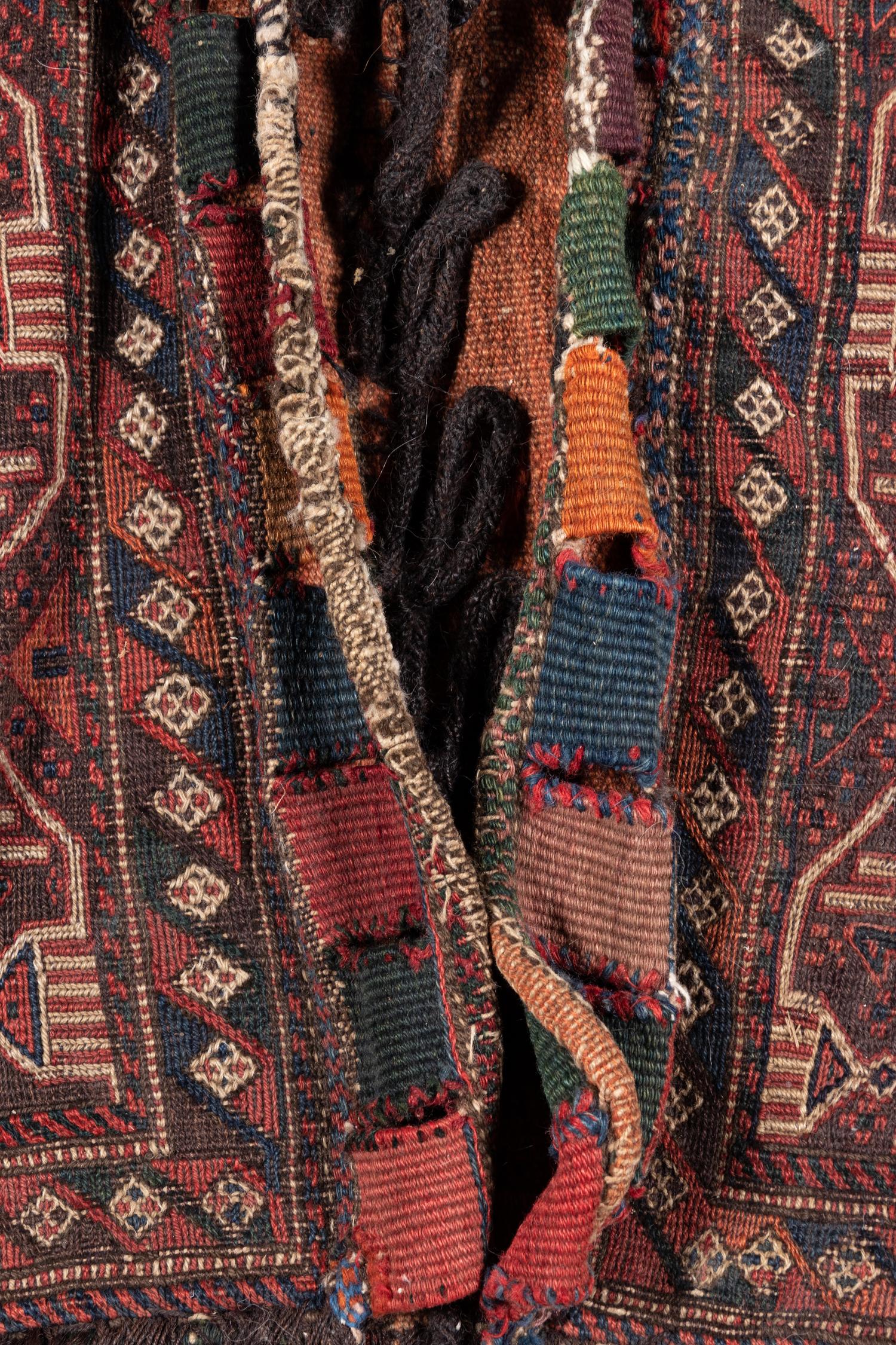 A Soumak Wool Saddle Bag