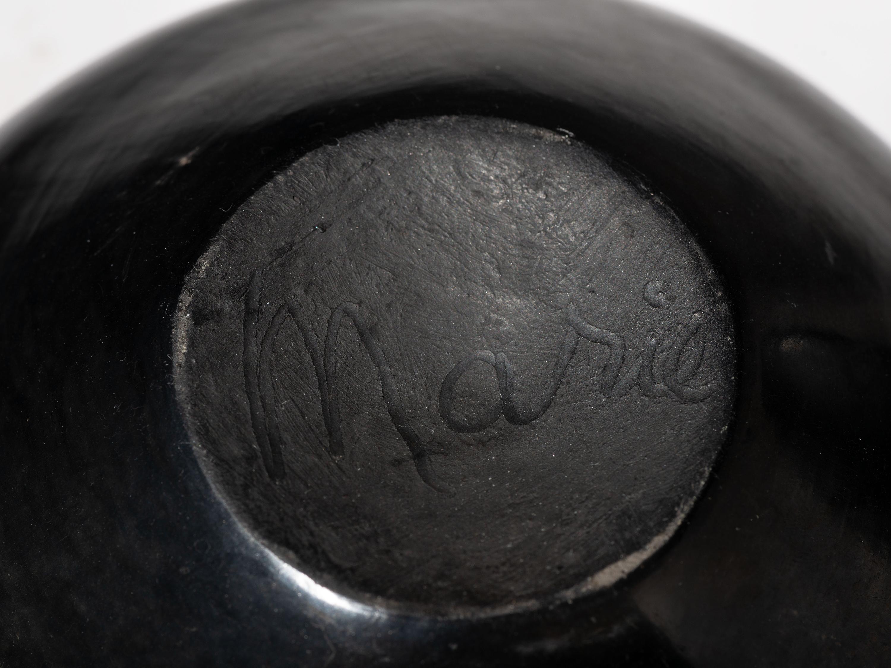 Blackware Pottery with Gunmetal Finish