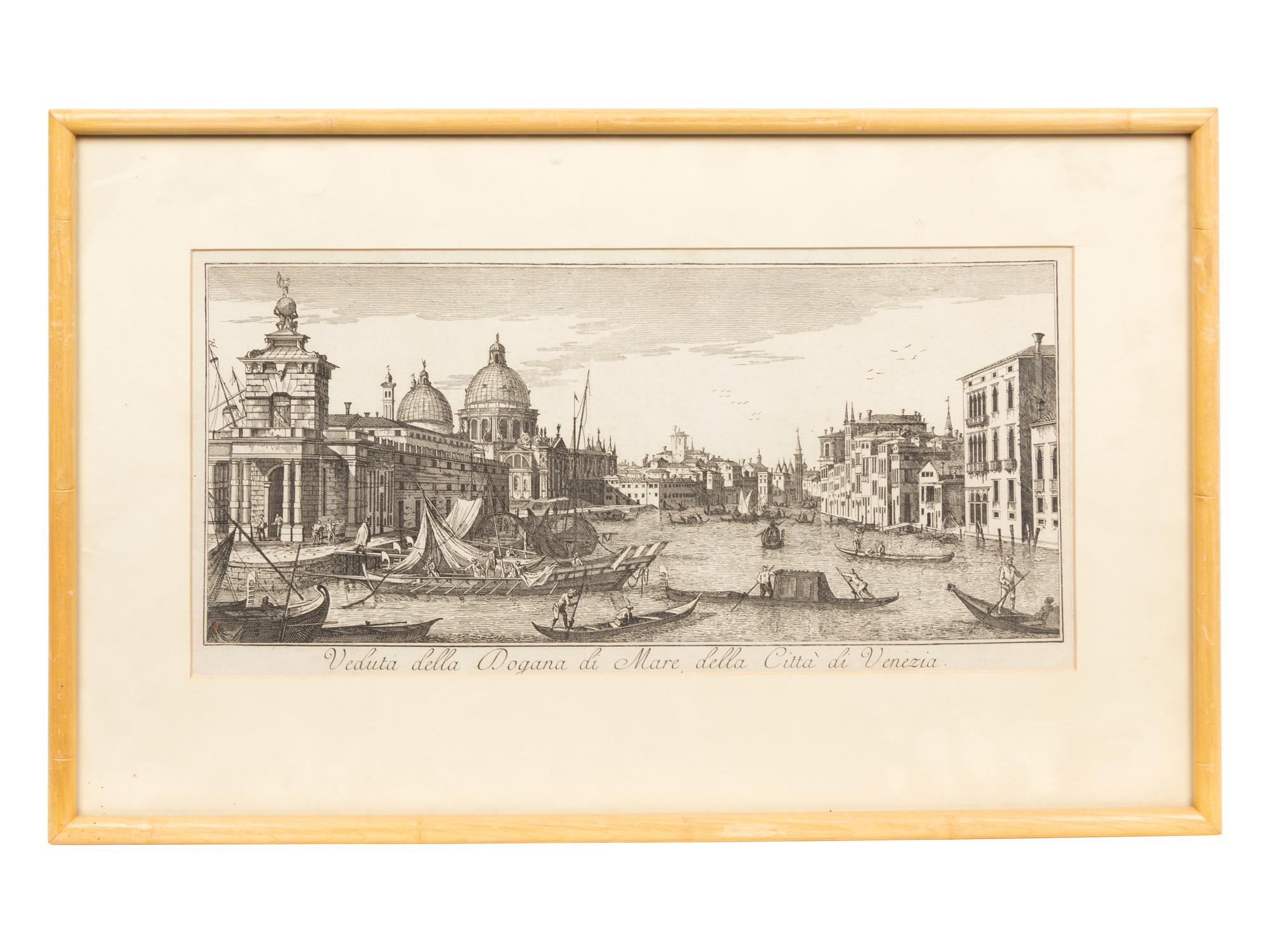 Four Etchings Depicting Venice
