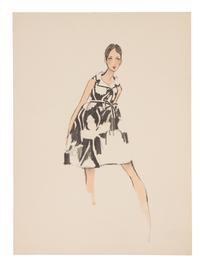 11 Michaele Vollbracht for Geoffrey Beene Fashion Illustrations, Late 1960s