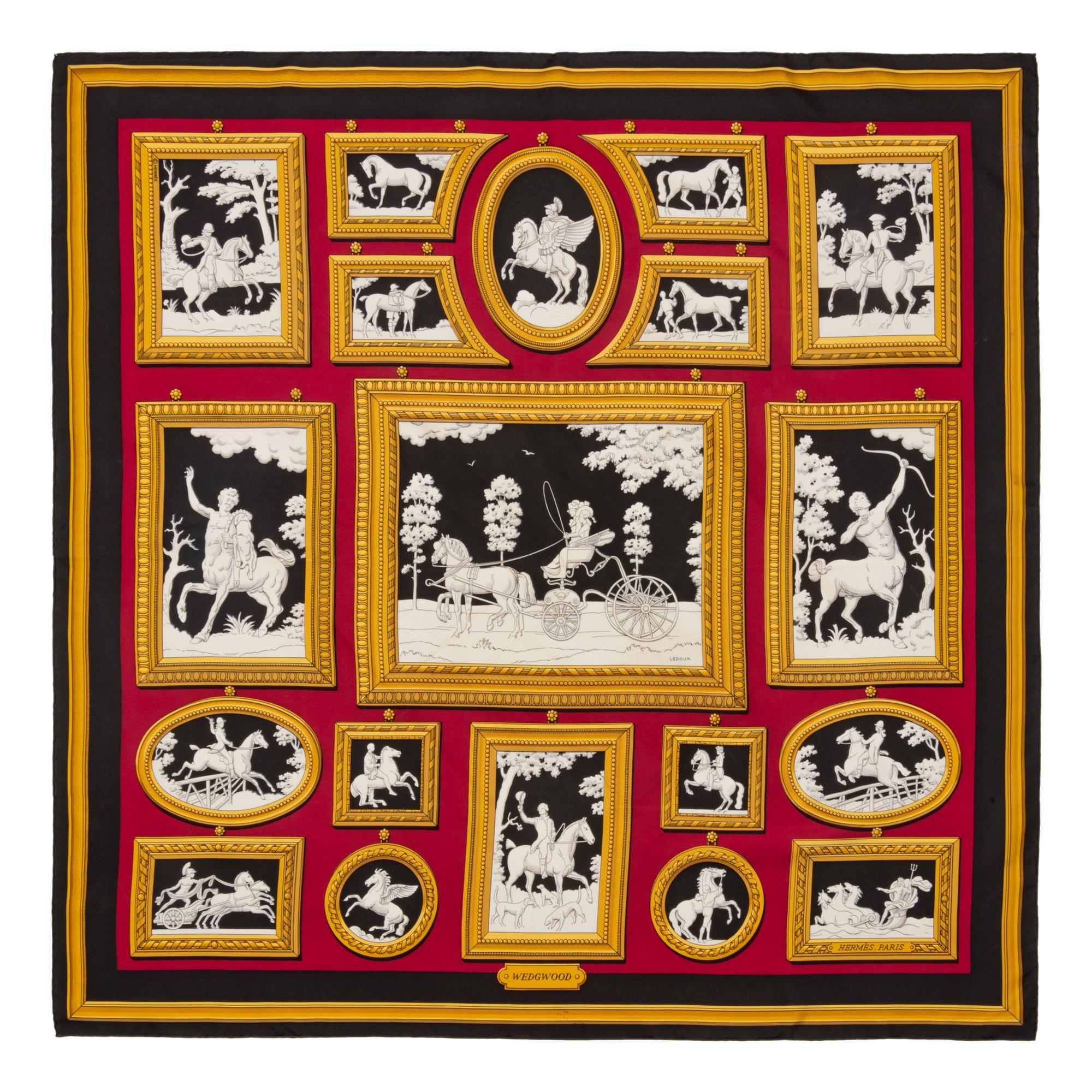 Two Hermès 90cm Silk Scarf, Carré