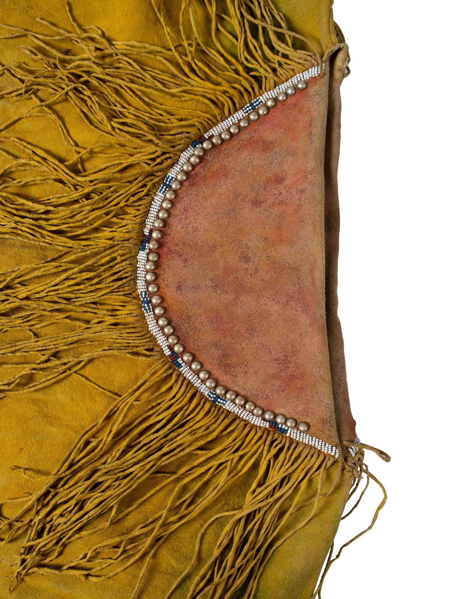 Kiowa Child's Beaded Hide Shirt and Leggings