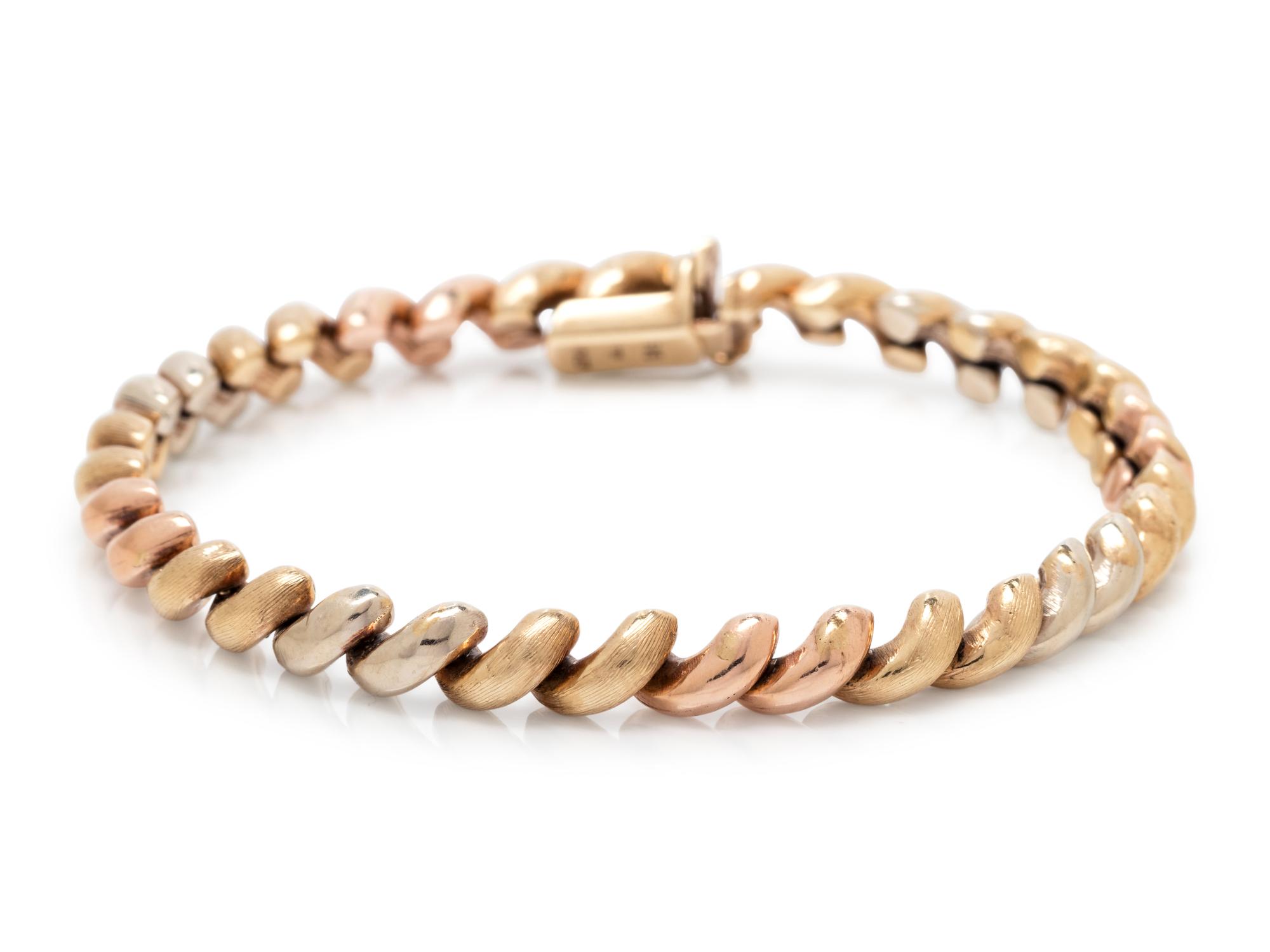 TRICOLOR GOLD BRACELET