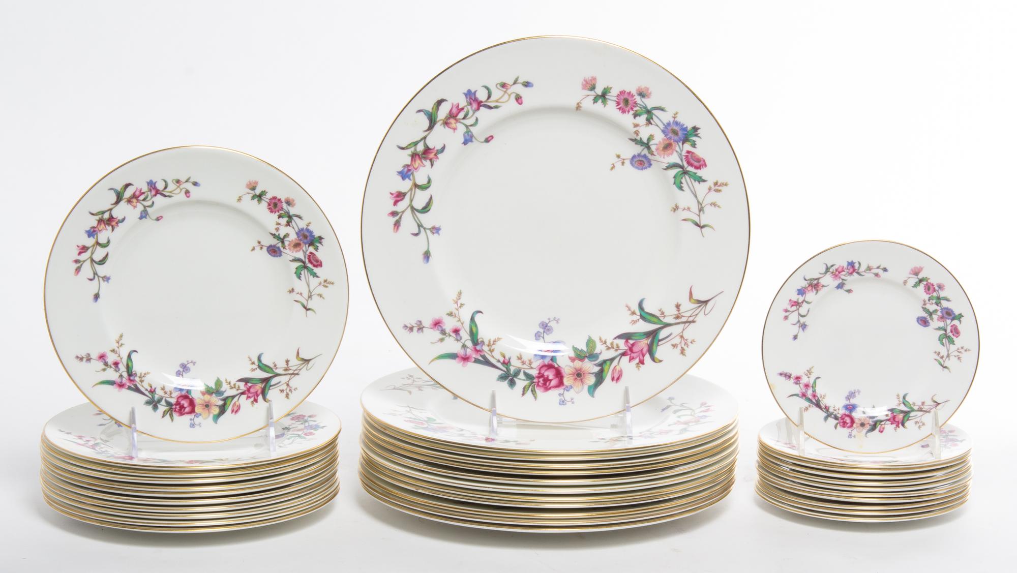 A Partial Wedgwood Dinnerware Service Diameter of dinner plate 10 3/4 inches. — 20TH CENTURY