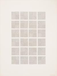 Serial System Using Lines and Color (set of five screenprints with cover sheet)