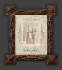 Five Tramp Art Frames