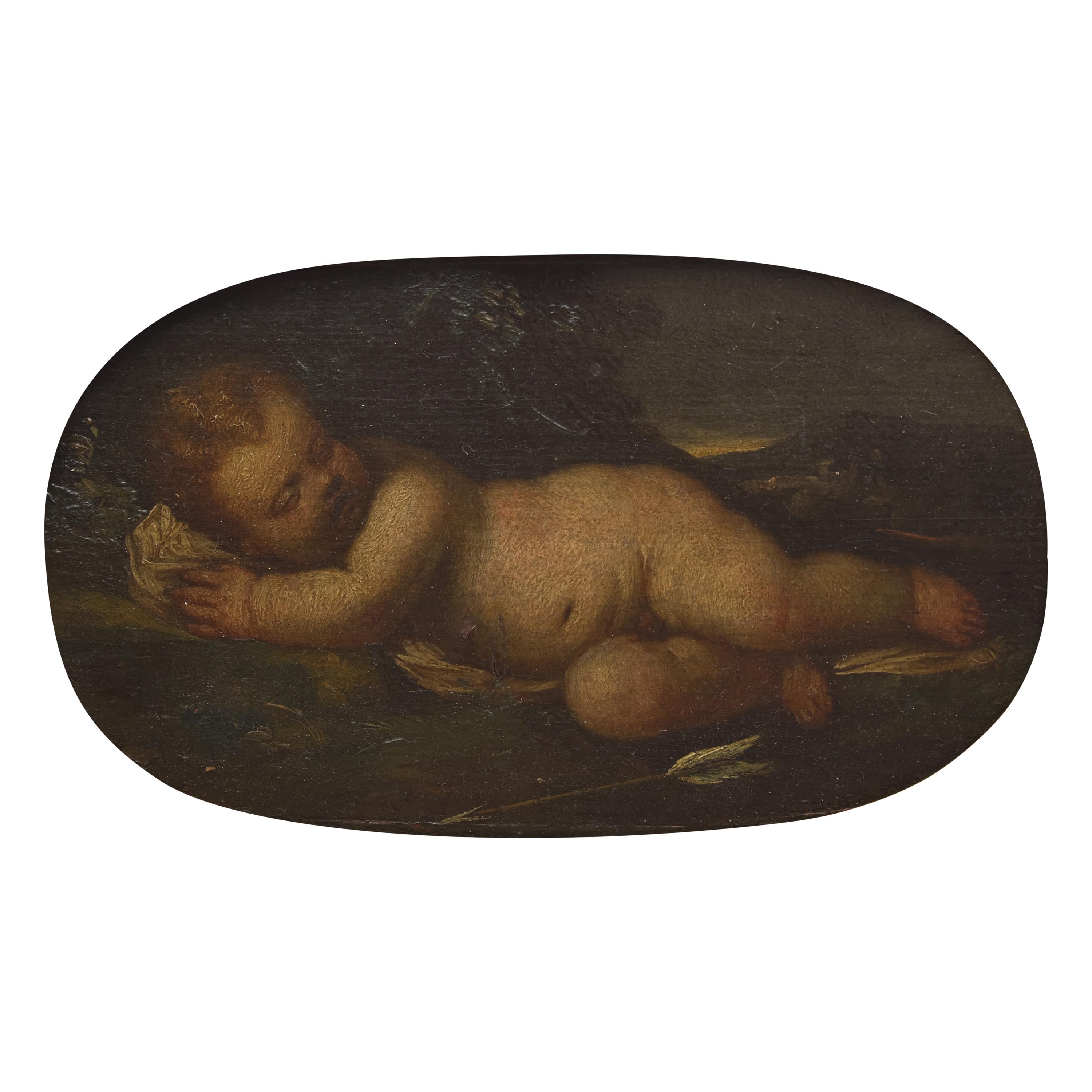 After Titian, Italian School (Italian, 1485–1576) — Recumbent Sleeping Infant