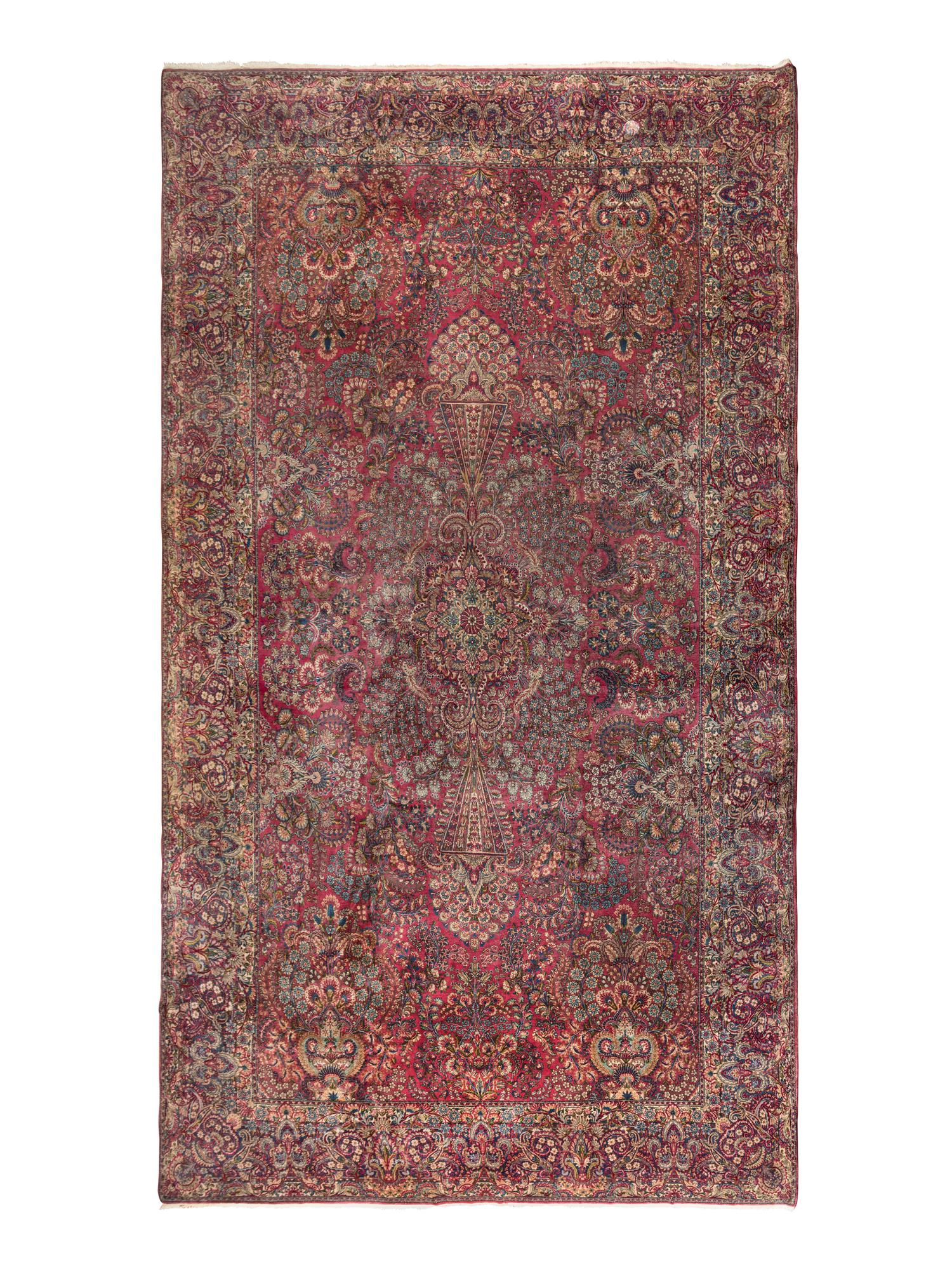 A Lavar Kirman Wool Rug