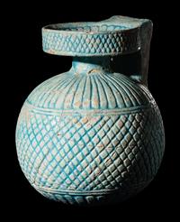 A Large Rhodian Faience Aryballos