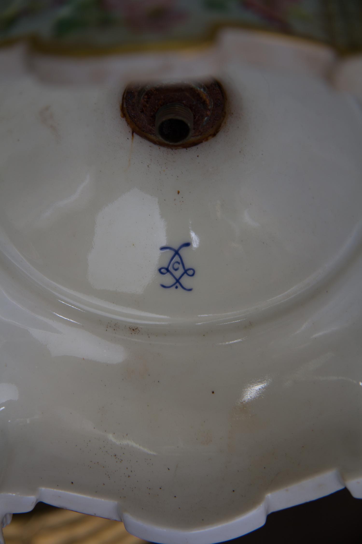 A Sevres Style Porcelain Urn Height 25 1/2 inches.