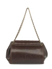 Chanel Chocolate Bar Accordion Bag in Brown Lambskin