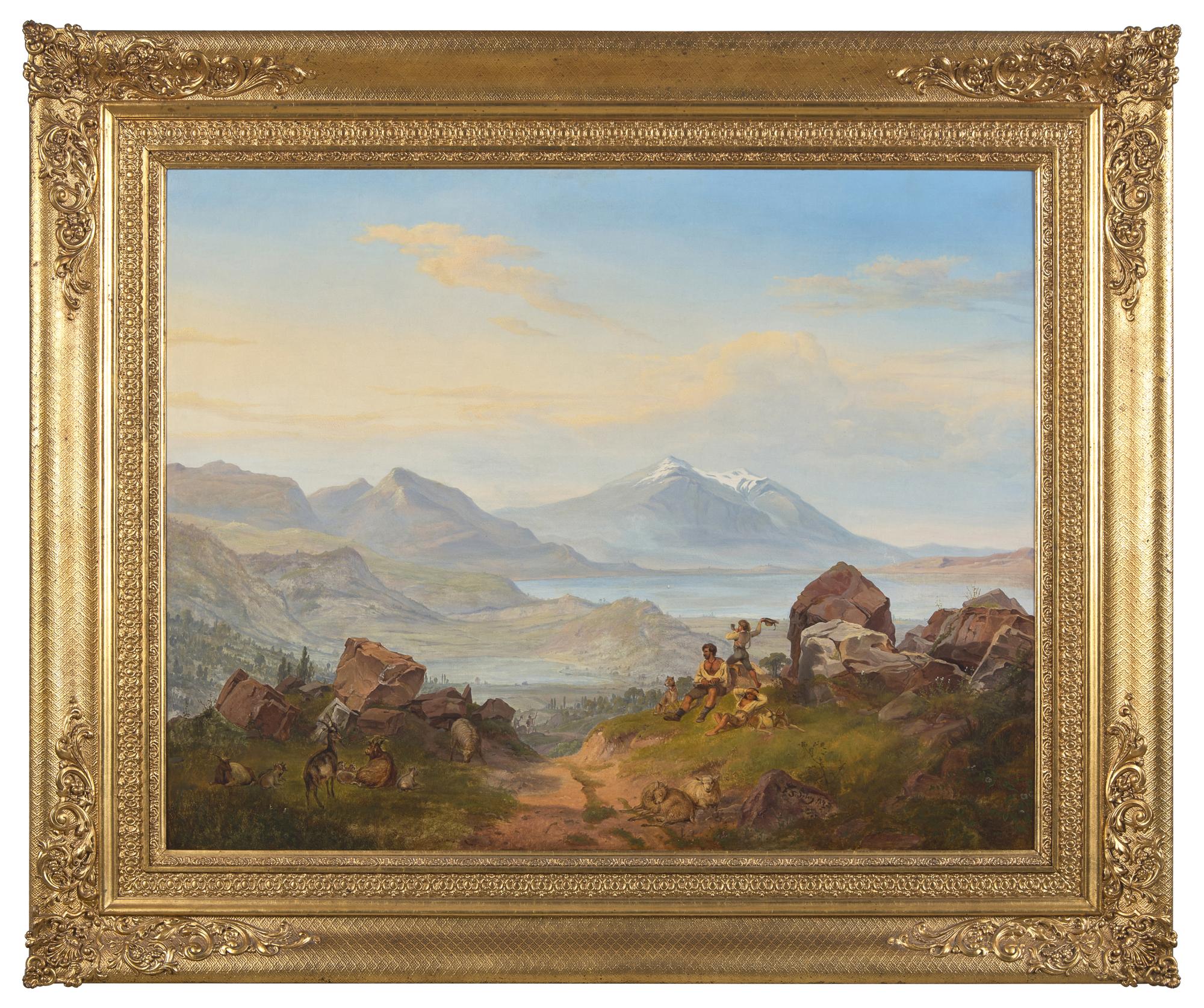Goat Herders in the Alps, 1843