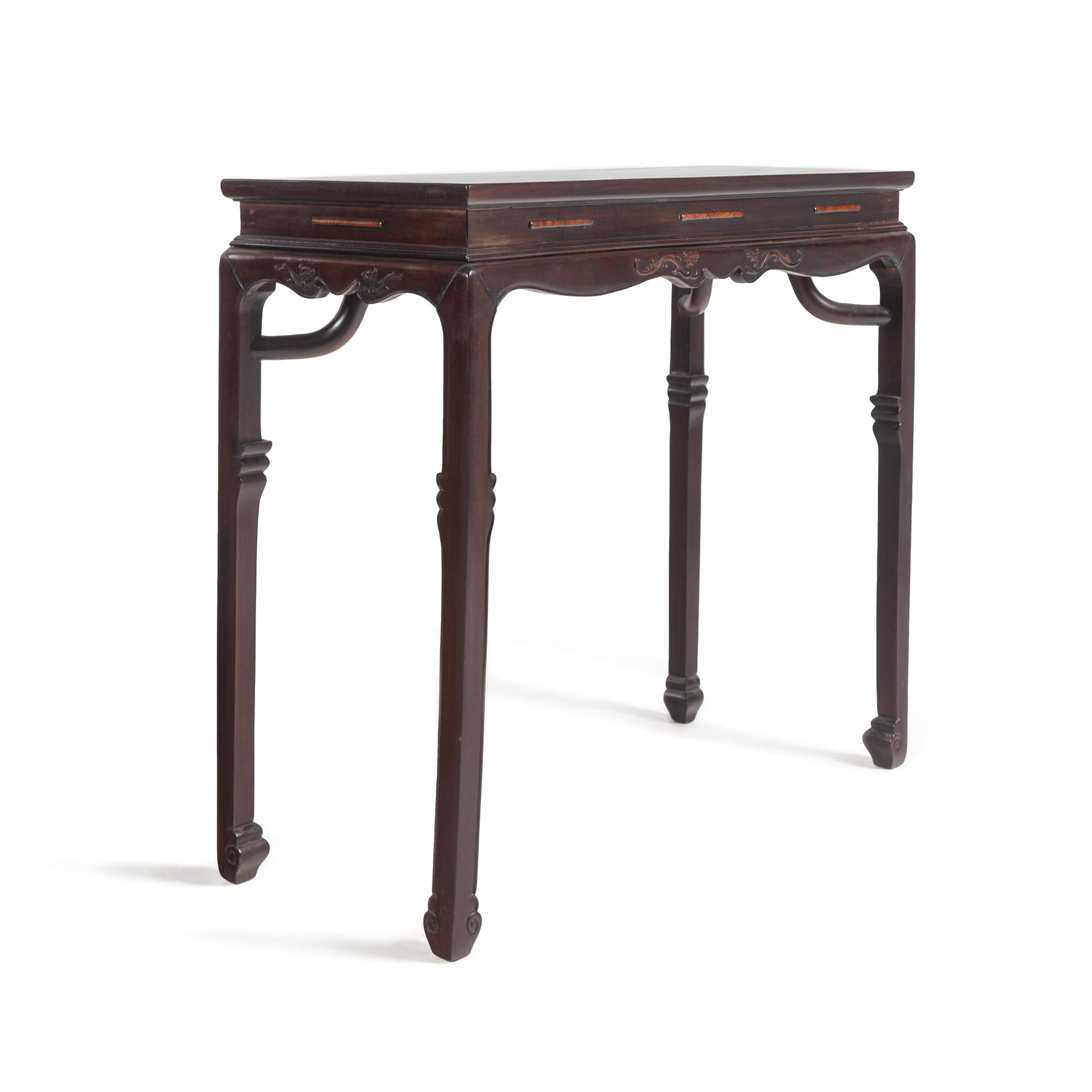 Two Chinese Hardwood Tables