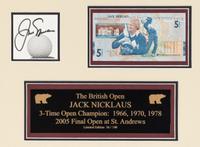 A Group of Jack Nicklaus Signed Autograph Displays,