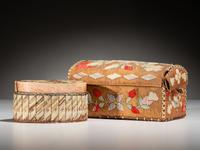 Great Lakes Quilled Birchbark Boxes