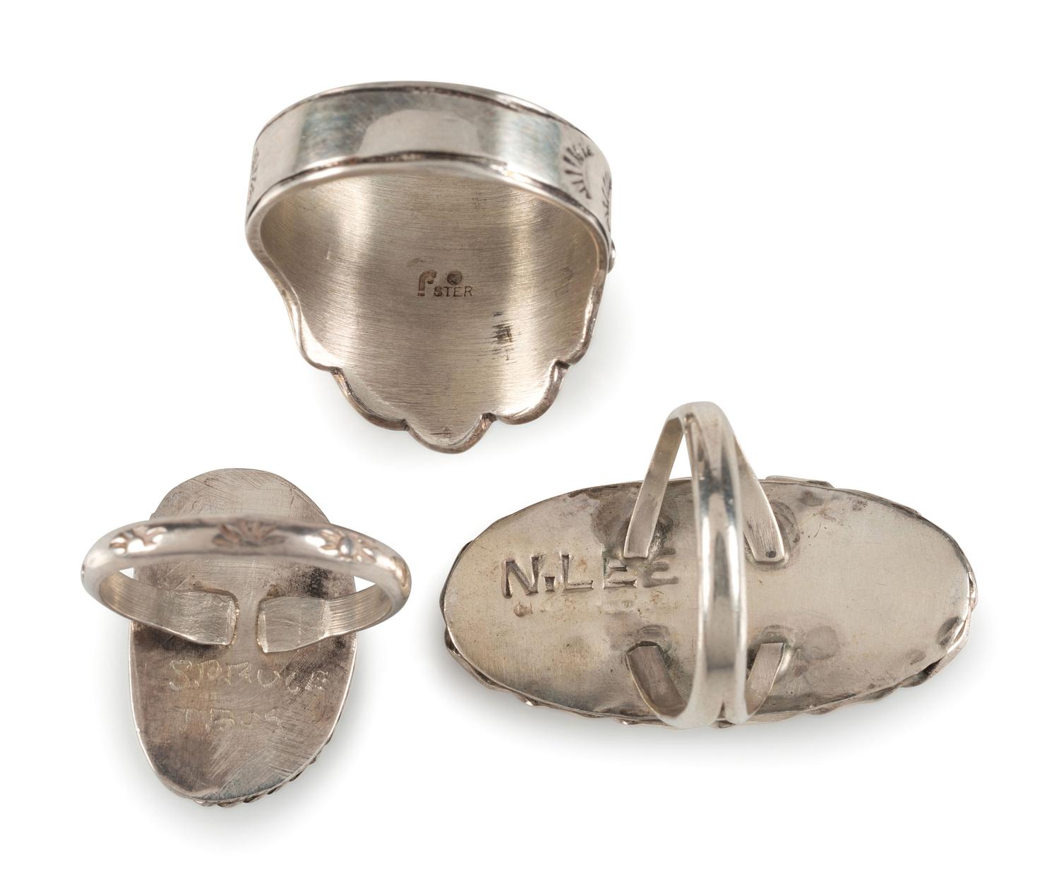 Navajo and Zuni Silver and Turquoise Rings