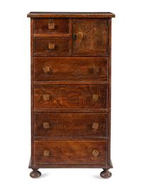 An Arts and Crafts Oak Chest of Drawers
