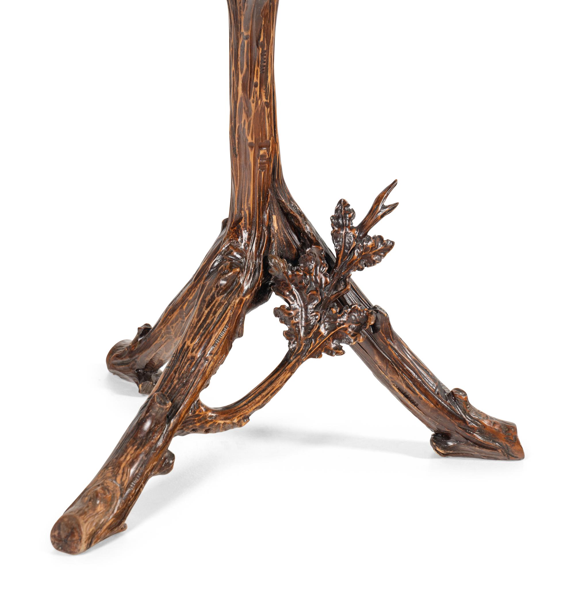 A Venetian Carved Walnut "Fantasy" Table