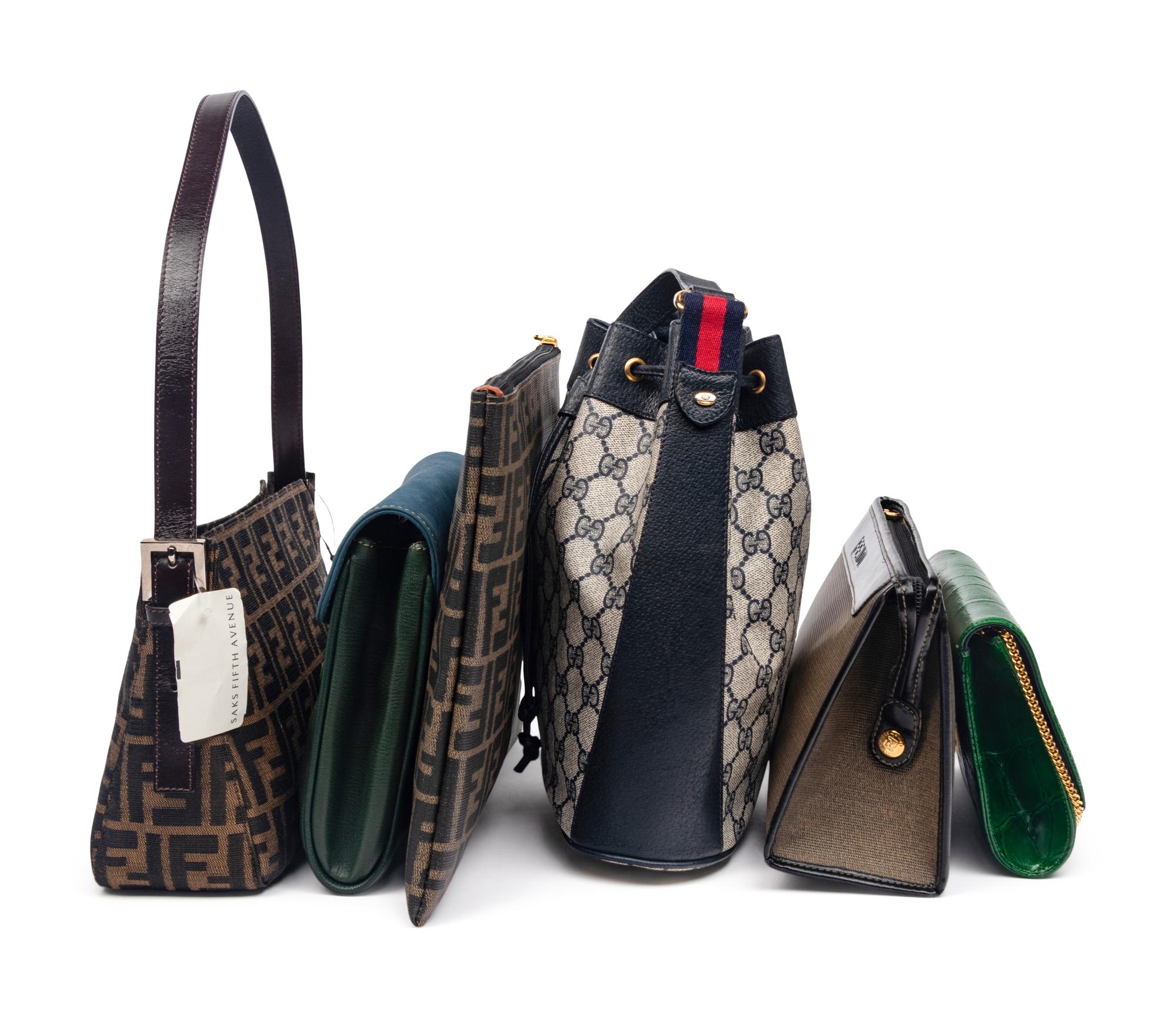 Six Designer Bags, Mostly Fendi