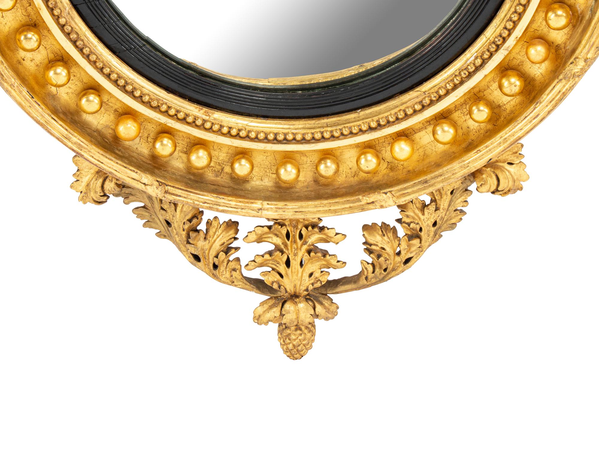A Regency Giltwood Bullseye Mirror