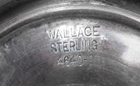 A Set of Four American Silver Casters, Wallace Silversmiths, Wallingford, CT, Rose Point pattern, each of baluster form.