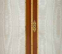 A Pair of Empire Style Gilt Bronze Mounted Mahogany Marble Top Vitrine Cabinets