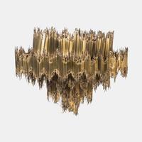 Brutalist Chandelier, c. 1970 Feldman, USA