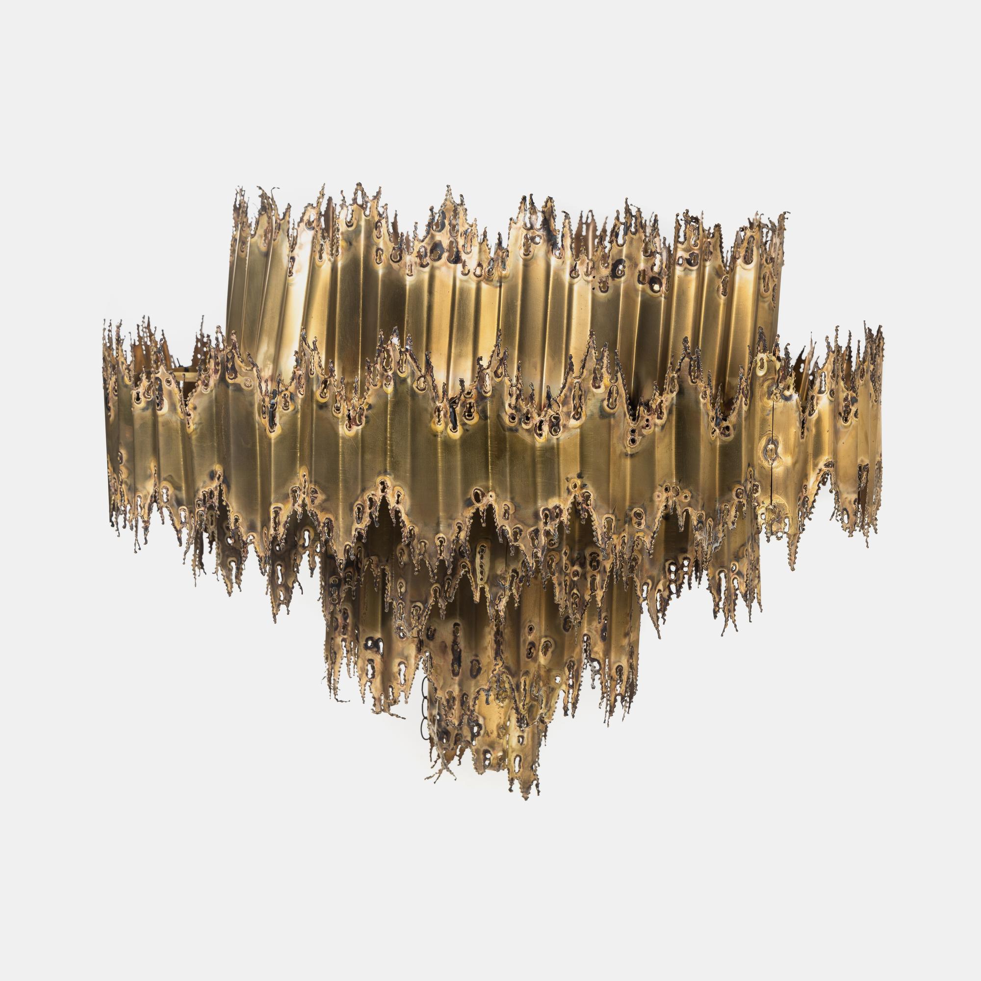 Brutalist Chandelier, c. 1970 Feldman, USA
