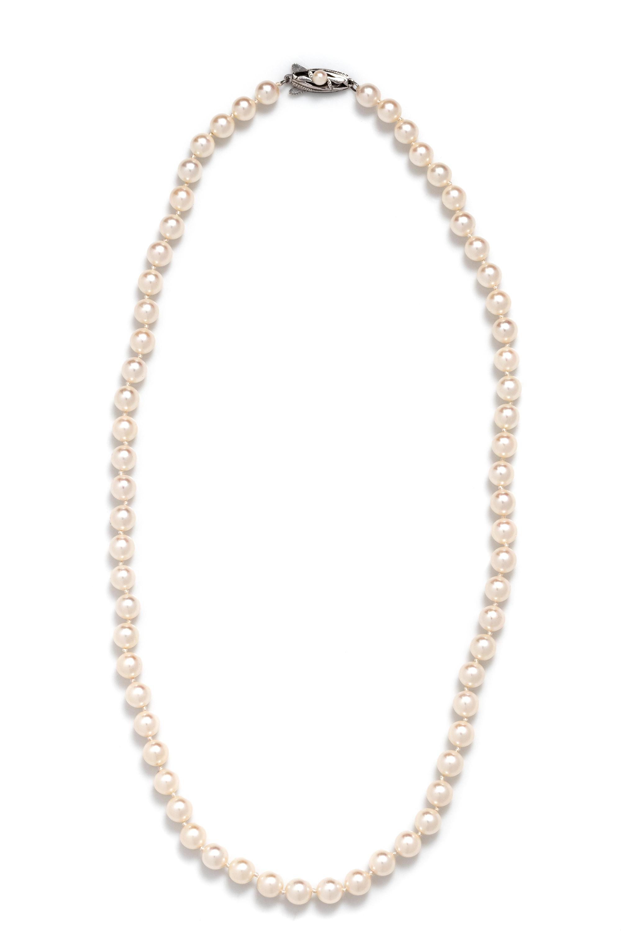 MIKIMOTO, CULTURED PEARL NECKLACE