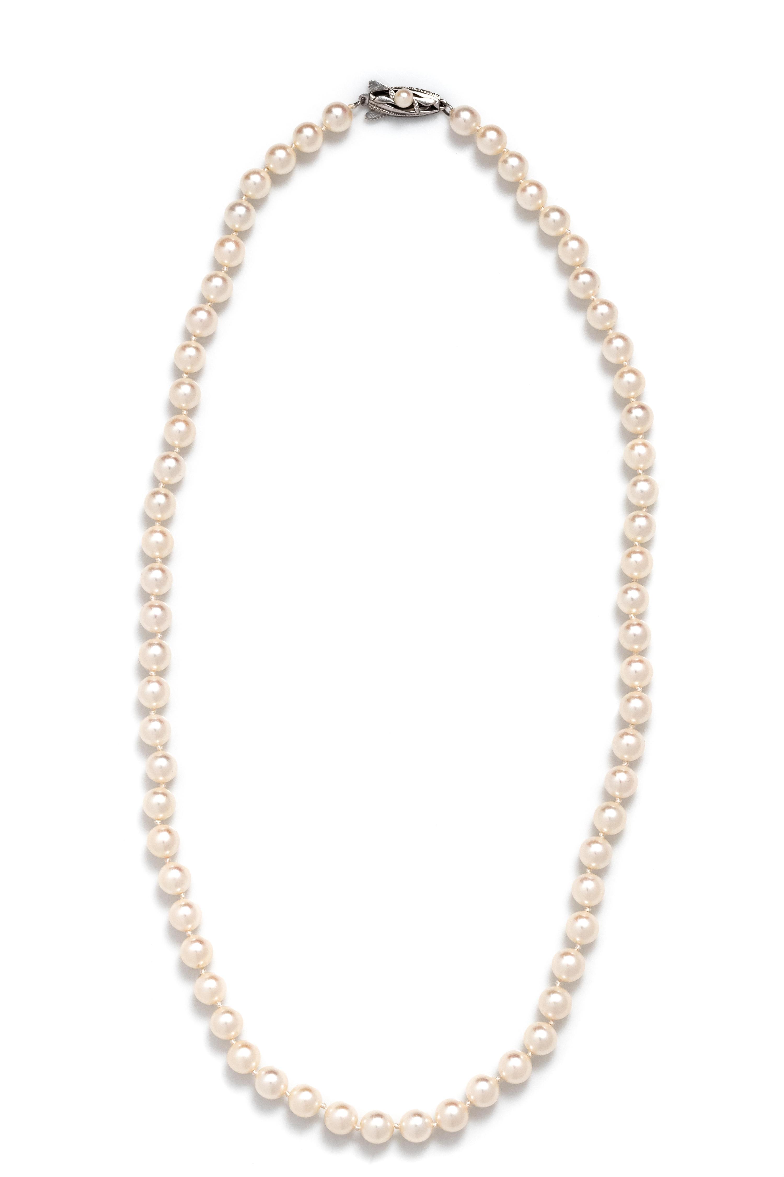 MIKIMOTO, CULTURED PEARL NECKLACE