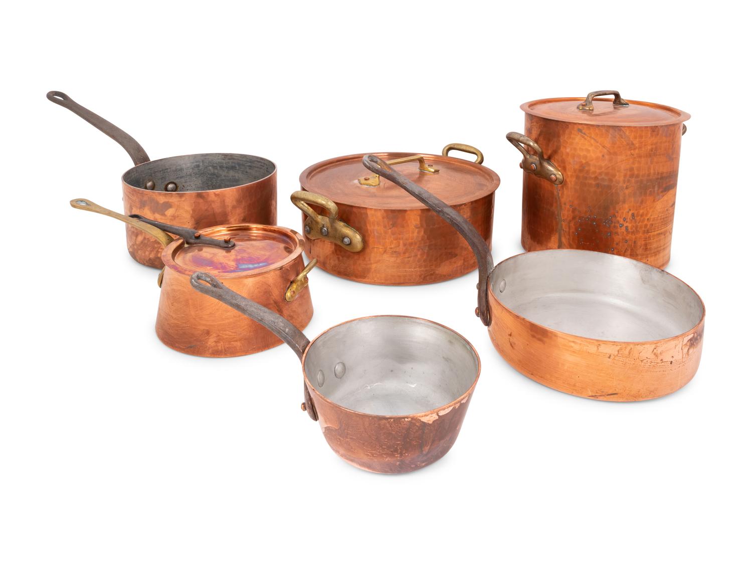 A Group of Copper Cookware