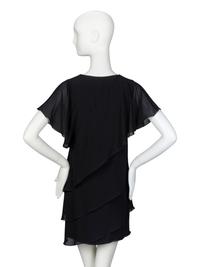 SAINT LAURENT, SILK GEORGETTE MINIDRESS