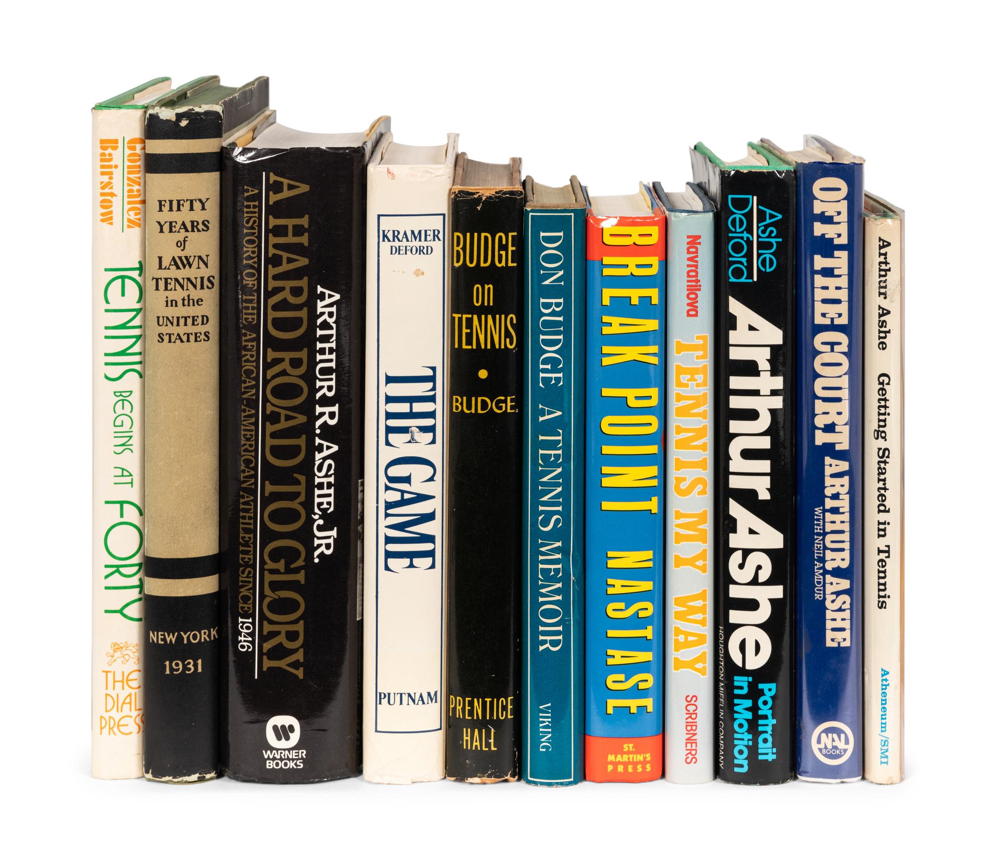 A Group of 10 Books on Tennis Including Signed Autograph Editions,