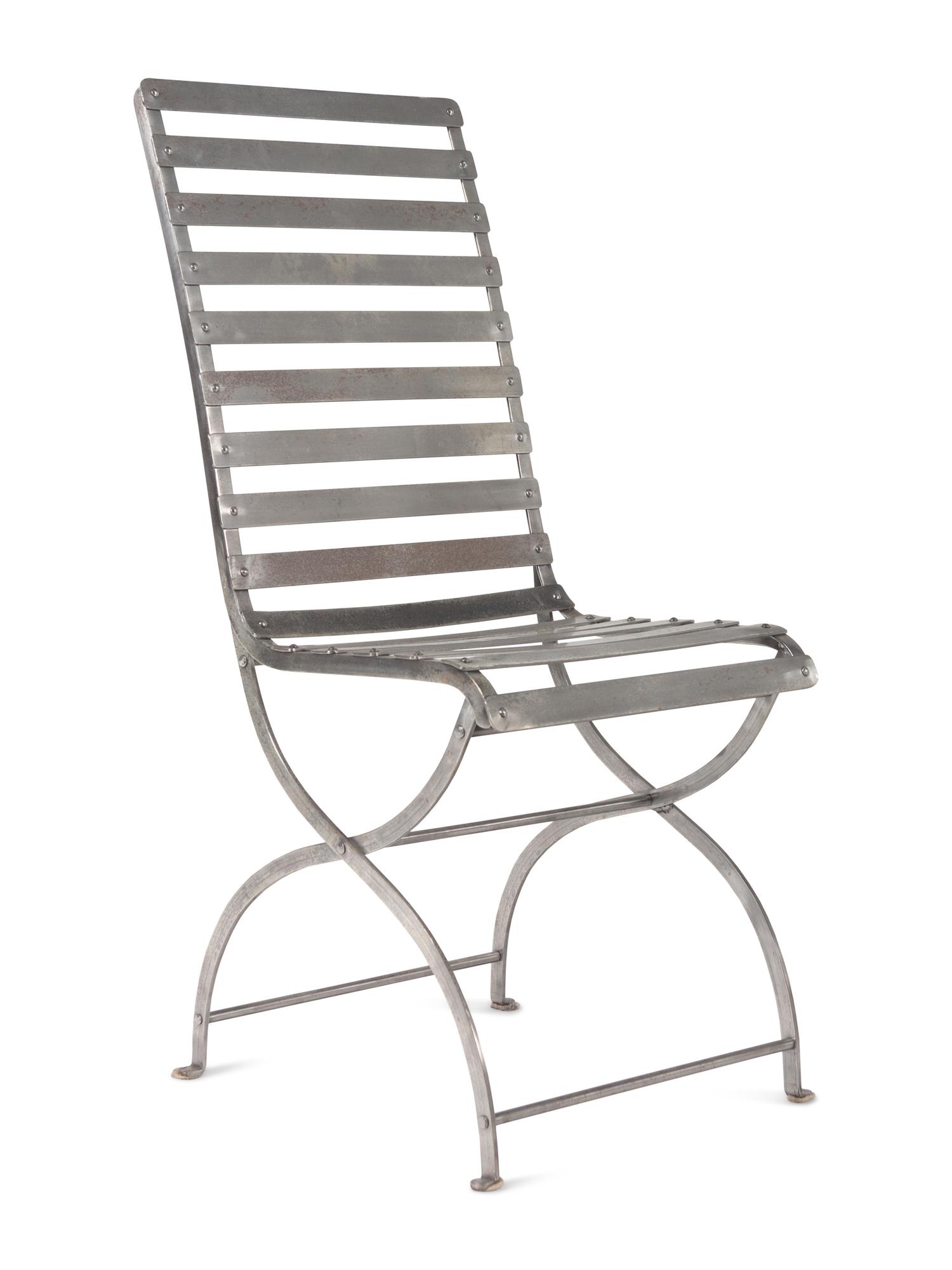A Set of Three Contemporary Steel Side Chairs