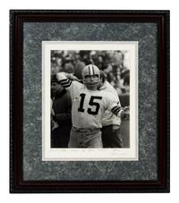 A Group of Five Photographs and Artwork Associated with the Green Bay Packers Formerly Displayed at Mike Ditka’s Restaurant