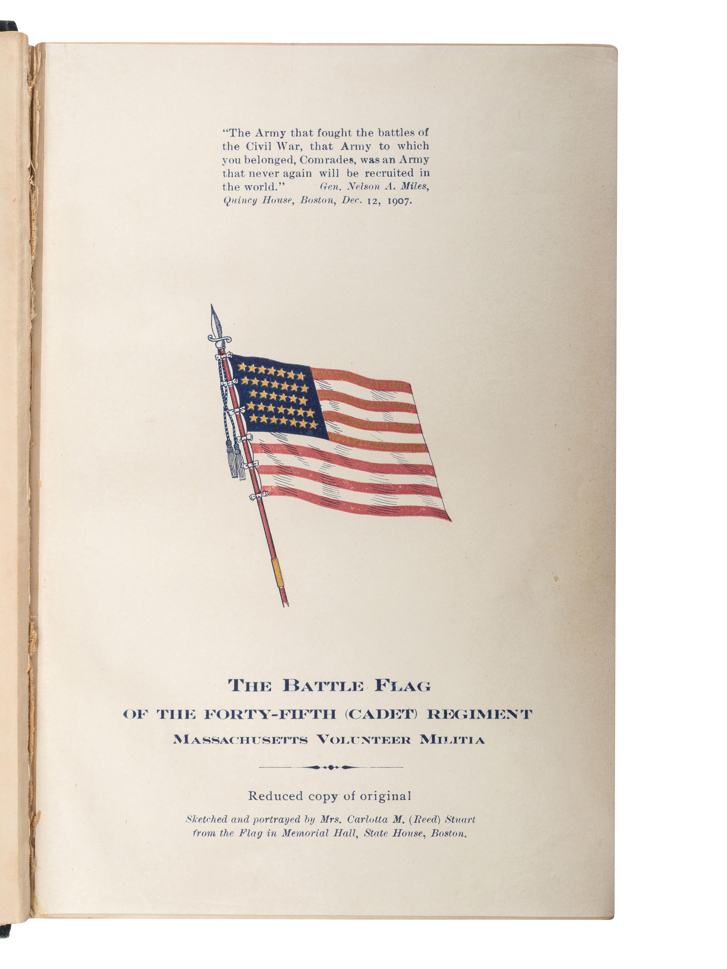 [CIVIL WAR - MASSACHUSETTS]. A group of regimental histories and adjutant general reports, comprising: