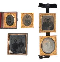 [EARLY PHOTOGRAPHY]. 19 assorted images featuring children & babies, mostly ambrotypes & tintypes.