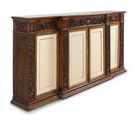 A Scottish Carved Oak Console Cabinet