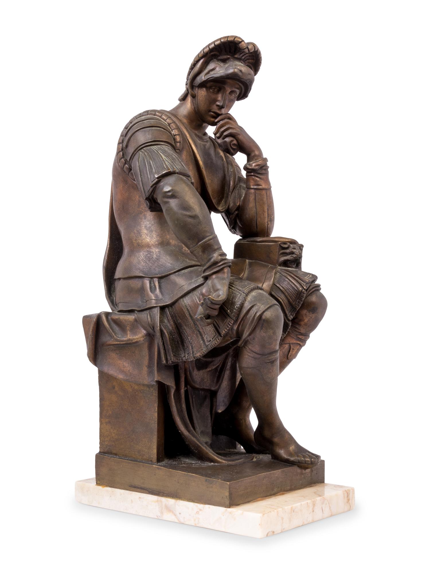 A Continental Bronze Figure of Lorenzo de' Medici