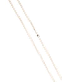 CULTURED PEARL AND DIAMOND NECKLACE
