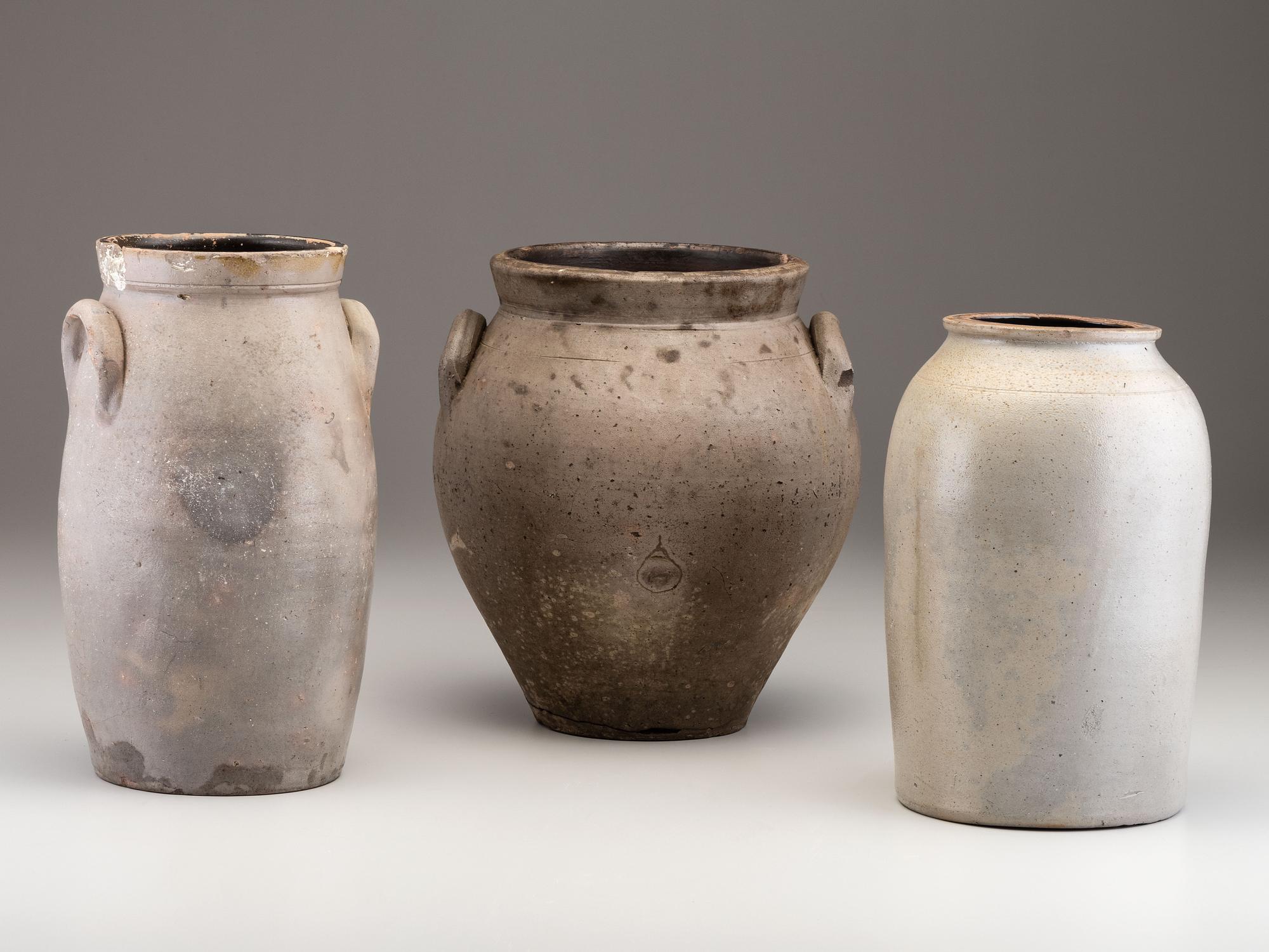 Three Stoneware Vessels