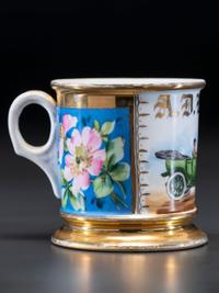 An Open Touring Car Porcelain Shaving Mug